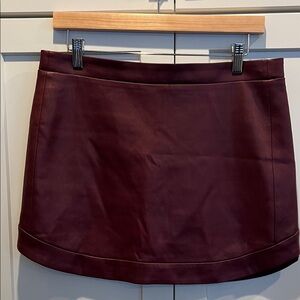 BCBGMaxAzria Deep Burgundy Mini Skirt Size M